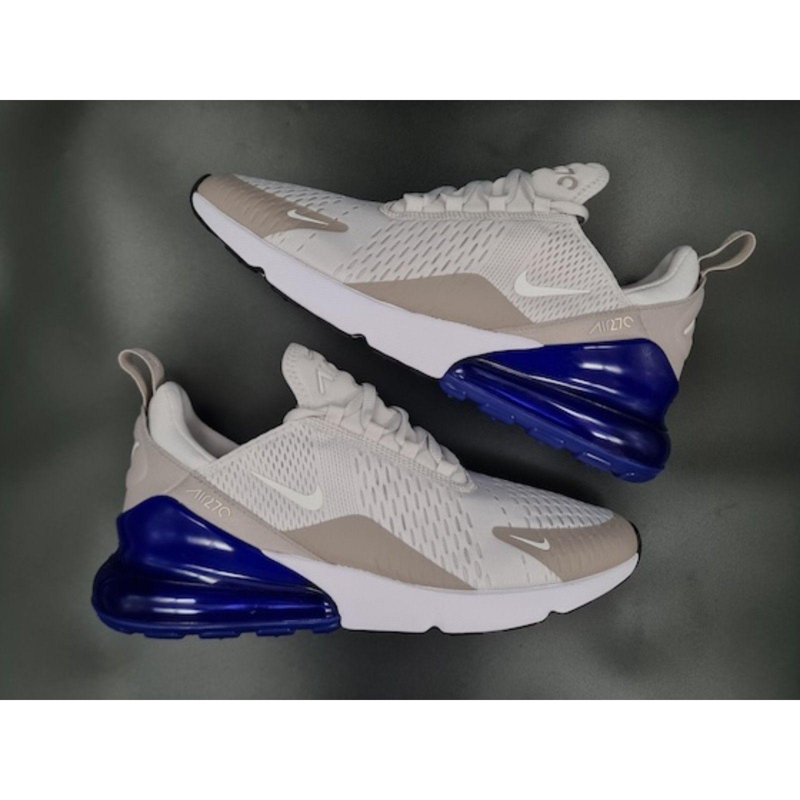 Nike Air Max 270 Vast Grey Racer Blue. Size 10 - Ah8050-031